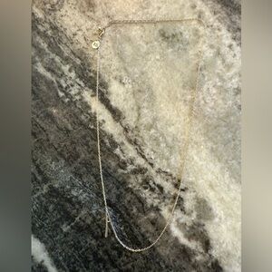 Rae Dunn "A" gold plated necklace